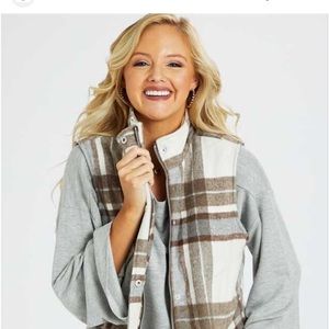 Alter’d State A Beautiful Soul fleece flannel vest